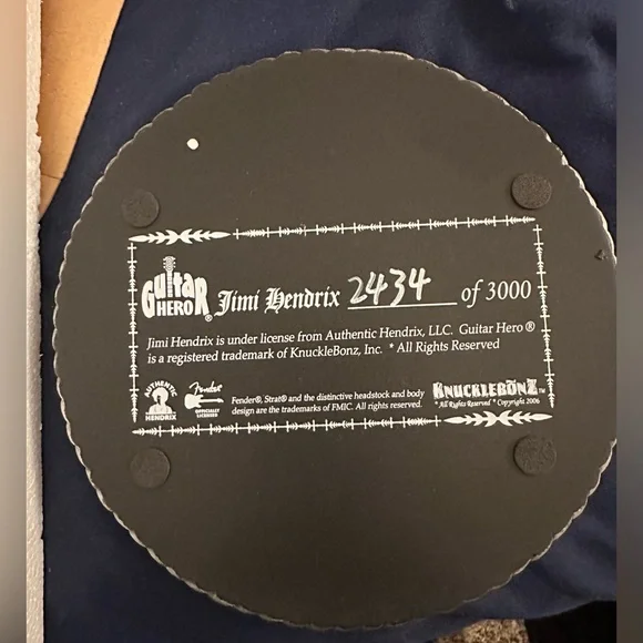 Jimi Hendrix 2006 Knucklebonz Rock Iconz Guitar Hero Nostalgia Statue Figure - Picture 3 of 3